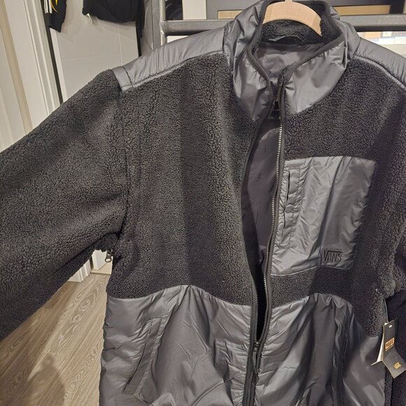 Brand New Vans Mens MTE SHERPA Highpile Jacket Black Size XL VN000M2KBLK NEW - Picture 7 of 16